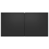 Seinäkiinnitettävät TV-tasot 3 kpl musta 60x30x30 cm