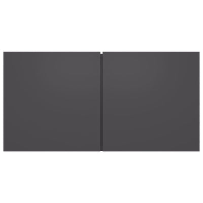 Seinäkiinnitettävät TV-tasot 2 kpl harmaa 60x30x30cm