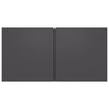 Seinäkiinnitettävät TV-tasot 3 kpl harmaa 60x30x30 cm
