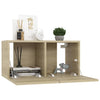 Seinäkiinnitettävät TV-tasot 3 kpl Sonoma-tammi 60x30x30 cm