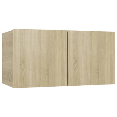 Seinäkiinnitettävät TV-tasot 3 kpl Sonoma-tammi 60x30x30 cm