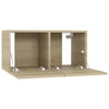 Seinäkiinnitettävät TV-tasot 3 kpl Sonoma-tammi 60x30x30 cm