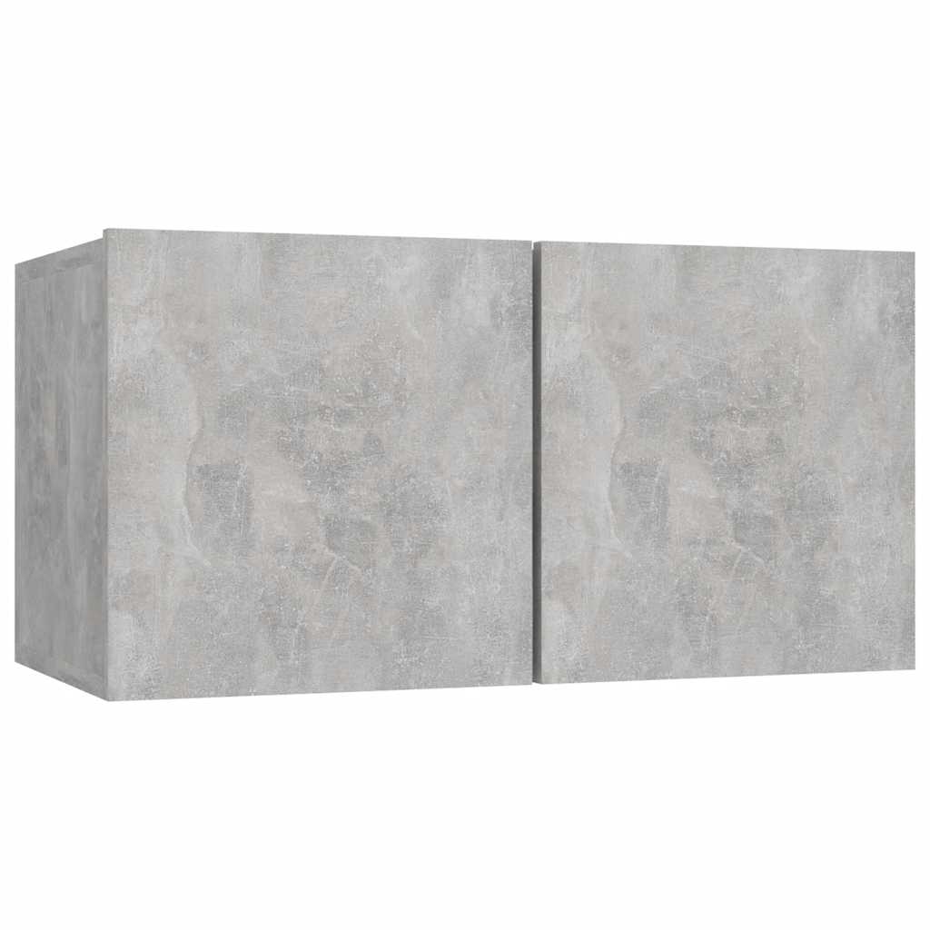 Betoninharmaa seinäkiinnitettävät tv-tasot Iozse 60x30x30cm (3 kpl)