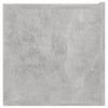 Seinäkiinnitettävät TV-tasot 3 kpl betoninharmaa 60x30x30 cm