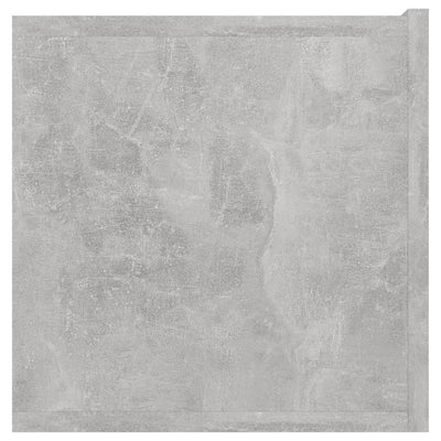 Seinäkiinnitettävät TV-tasot 3 kpl betoninharmaa 60x30x30 cm