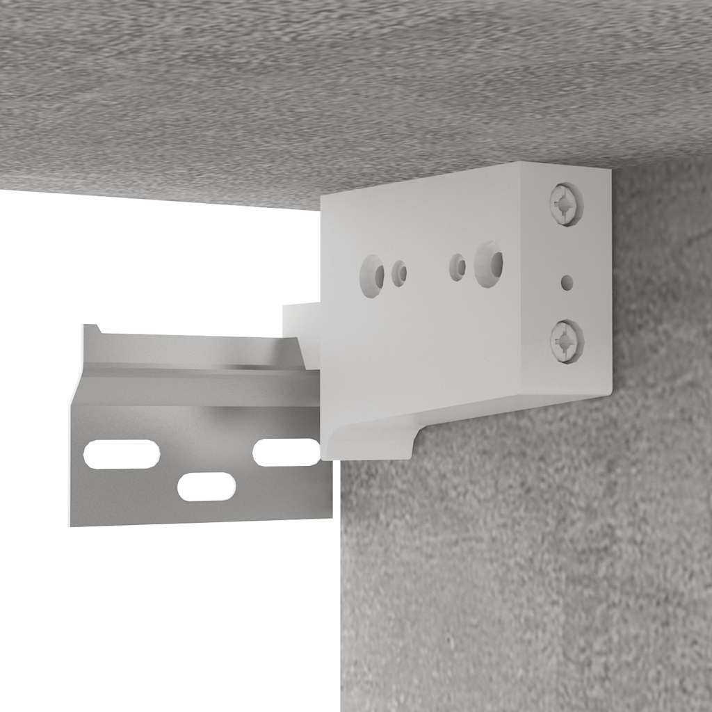 Betoninharmaa seinäkiinnitettävät tv-tasot Iozse 60x30x30cm (3 kpl)