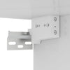 Seinäkiinnitettävät TV-tasot 2 kpl korkeakiilto valk 60x30x30cm