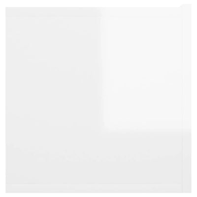 Seinäkiinnitettävät TV-tasot 3 kpl korkeakiilto valk 60x30x30cm