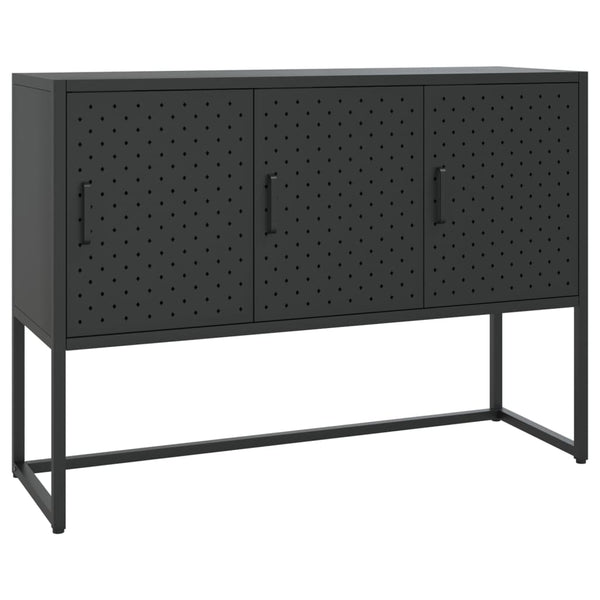 Senkki musta 105x35x75 cm teräs