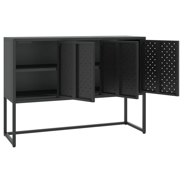 Senkki musta 105x35x75 cm teräs