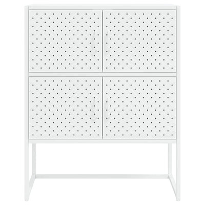 Kaappi valkoinen 80x35x100 cm teräs
