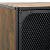 TV-taso rustiikkinen ruskea 105x36x47 cm metalli ja MDF