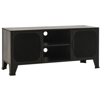 TV-taso harmaa 105x36x47 cm metalli ja MDF