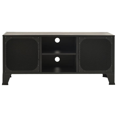 TV-taso harmaa 105x36x47 cm metalli ja MDF