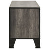 TV-taso harmaa 105x36x47 cm metalli ja MDF