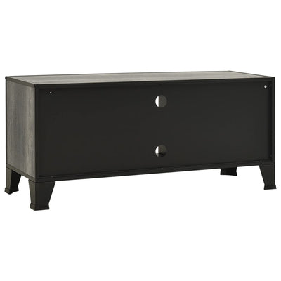 TV-taso harmaa 105x36x47 cm metalli ja MDF