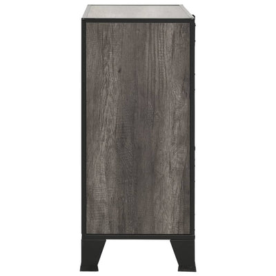 Säilytyskaappi harmaa 72x36x82 cm metalli ja MDF