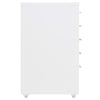 Valkoinen arkistokaappi siirrettävä Genoveva 28x41x69cm (metalli)