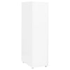 Valkoinen arkistokaappi siirrettävä Genoveva 28x41x109cm (metalli)