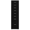 Musta arkistokaappi siirrettävä Genoveva 28x41x109cm (metalli)