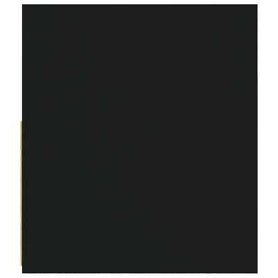 Musta yöpöydät Kaylah 60x35x40cm (2 kpl led-valoilla)