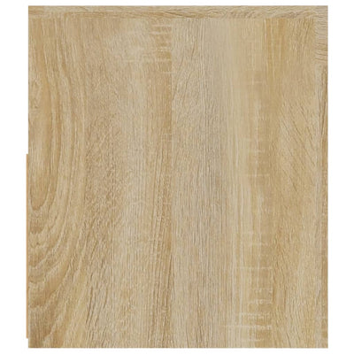 Yöpöydät 2 kpl LED-valoilla Sonoma-tammi 60x35x40 cm