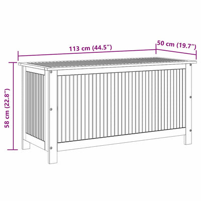 Puutarhan varastolaatikko Dimostenie 113x50x58cm (akasiapuu)