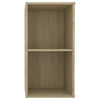 TV-tasot 2 kpl Sonoma-tammi 72x35x36,5 cm tekninen puu