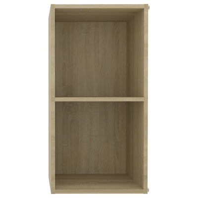 TV-tasot 2 kpl Sonoma-tammi 72x35x36,5 cm tekninen puu