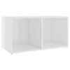 TV-tasot 2 kpl korkeakiilto valk. 72x35x36,5 cm tekninen puu