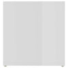TV-tasot 2 kpl korkeakiilto valk. 72x35x36,5 cm tekninen puu