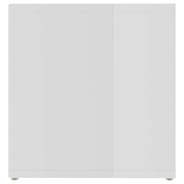 TV-tasot 2 kpl korkeakiilto valk. 72x35x36,5 cm tekninen puu