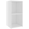 TV-tasot 2 kpl korkeakiilto valk. 72x35x36,5 cm tekninen puu