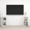 TV-tasot 2 kpl korkeakiilto valk. 72x35x36,5 cm tekninen puu