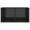 TV-tasot 2 kpl korkeakiilto harmaa 72x35x36,5 cm tekninen puu