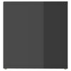 TV-tasot 2 kpl korkeakiilto harmaa 72x35x36,5 cm tekninen puu