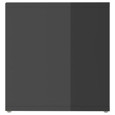 TV-tasot 2 kpl korkeakiilto harmaa 72x35x36,5 cm tekninen puu
