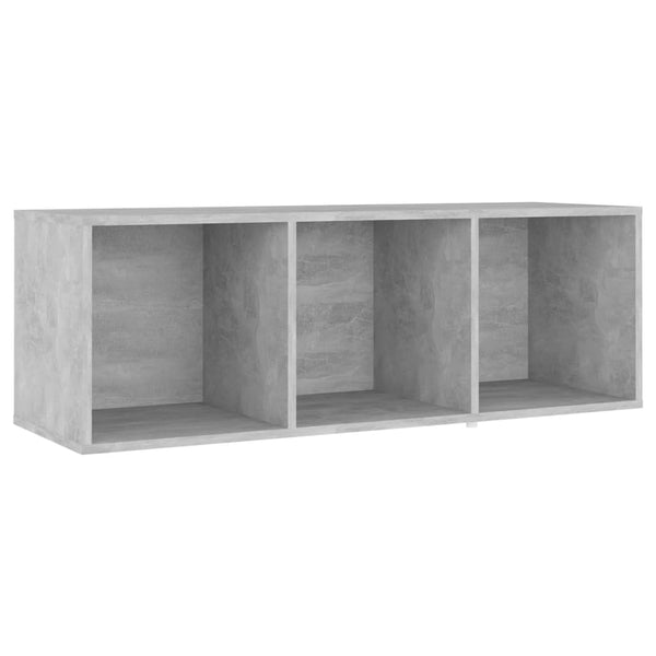 2 kpl TV-taso betoninharmaana 107x35x37 cm lastulevy