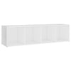 TV-tasot 2 kpl valkoinen 142,5x35x36,5 cm lastulevy