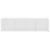 TV-tasot 2 kpl valkoinen 142,5x35x36,5 cm lastulevy