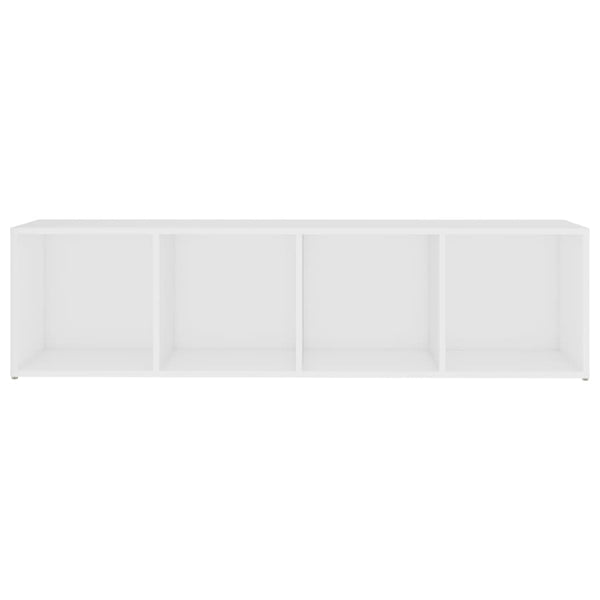 TV-tasot 2 kpl valkoinen 142,5x35x36,5 cm lastulevy