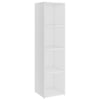 TV-tasot 2 kpl valkoinen 142,5x35x36,5 cm lastulevy