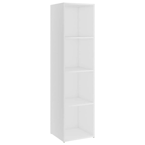 TV-tasot 2 kpl valkoinen 142,5x35x36,5 cm lastulevy