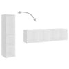TV-tasot 2 kpl valkoinen 142,5x35x36,5 cm lastulevy