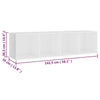 TV-tasot 2 kpl valkoinen 142,5x35x36,5 cm lastulevy