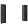 TV-tasot 2 kpl korkeakiilto harmaa 142,5x35x36,5 cm lastulevy