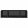 TV-tasot 2 kpl korkeakiilto harmaa 142,5x35x36,5 cm lastulevy