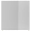 TV-tasot 2 kpl korkeakiilto valkoinen 142,5x35x36,5 cm lastulevy