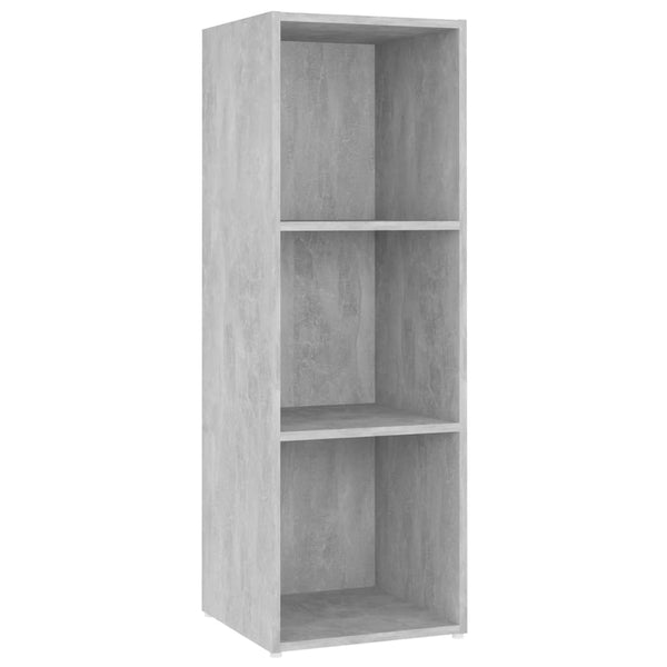 Betoninharmaa TV-taso 2 kpl 107x35x37 cm lastulevy