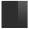 TV-tasot 2 kpl korkeakiilto musta 107x35x37 cm lastulevy